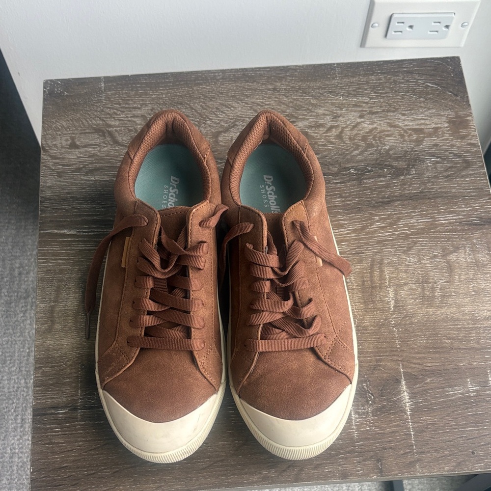 Dr. Scholl’s Brown Canvas Sneakers